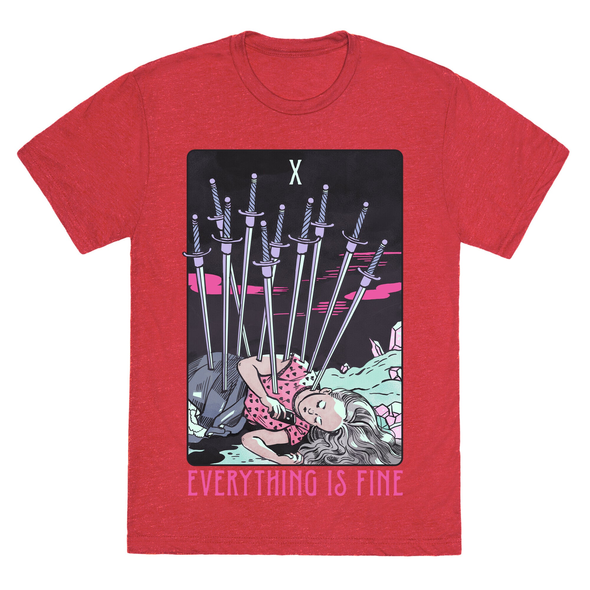 Ten Of Swords (Everything Is Fine) Unisex Triblend Tee
